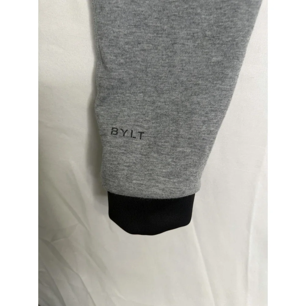 BYLT Premium Jogger Pants Mens Medium Gray Athletic Sweatpants Tapered